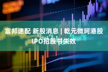 富邦速配 新股消息 | 乾元微珂港股IPO招股书失效
