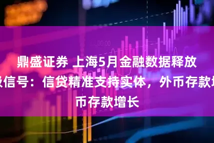 鼎盛证券 上海5月金融数据释放积极信号：信贷精准支持实体，外币存款增长